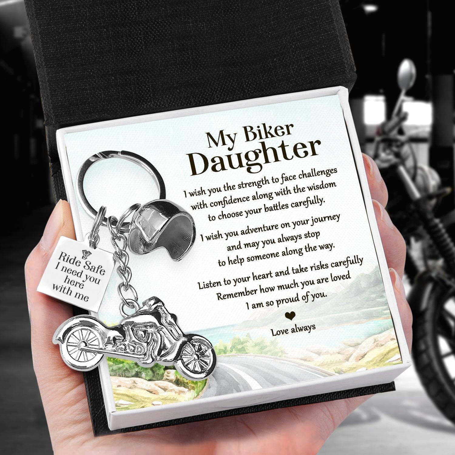 Classic Bike Keychain - Biker - To My Biker Daughter - I Am So Proud Of You - Augkt17003 - Gifts Holder
