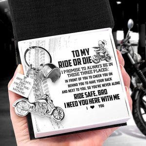 Classic Bike Keychain - Biker - To My Brother - I Love You - Augkt33001 - Gifts Holder