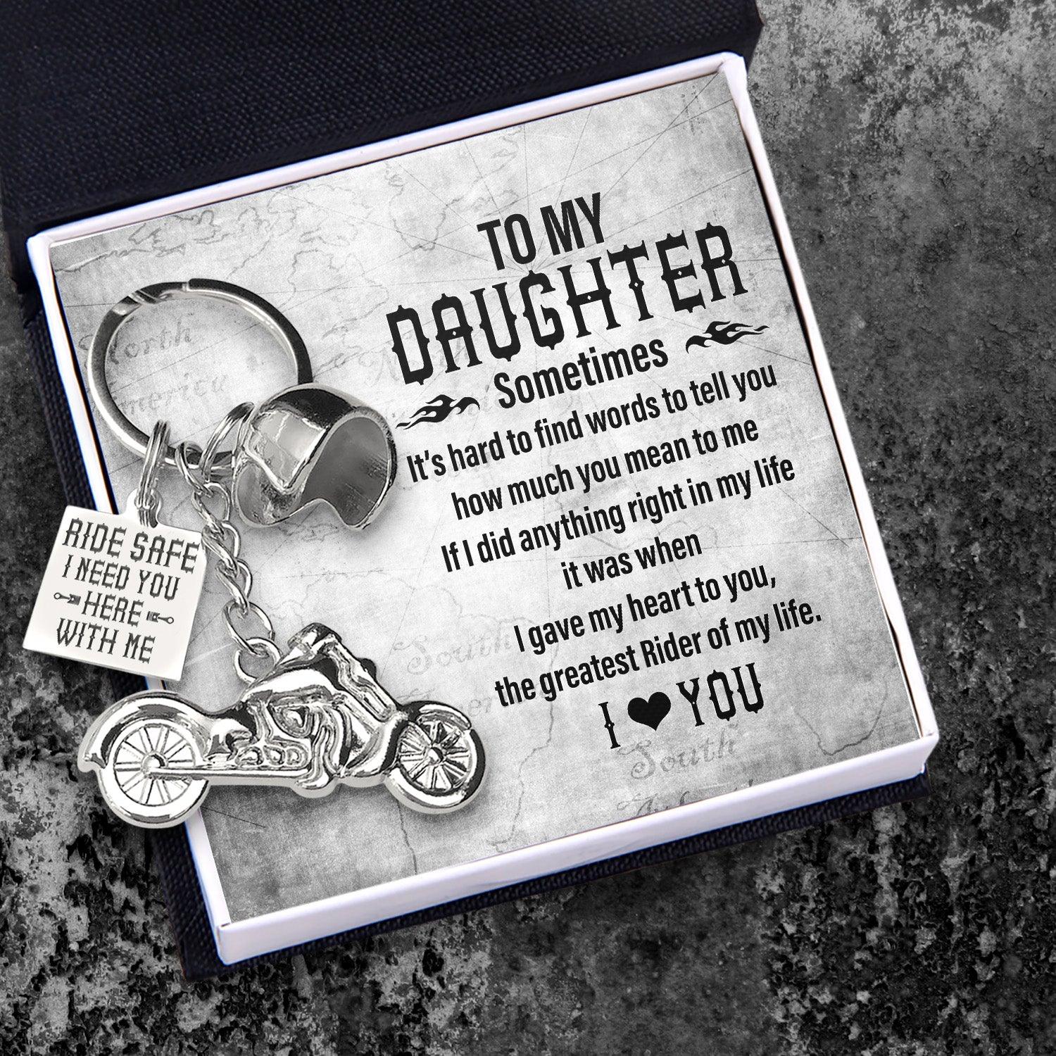 Classic Bike Keychain - Biker - To My Daughter - I Love You - Augkt17001 - Gifts Holder