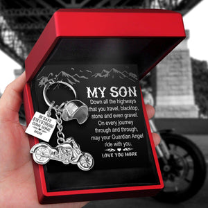 Classic Bike Keychain - Biker - To My Son - Be Safe, Stay Strong, Come Home - Augkt16017 - Gifts Holder