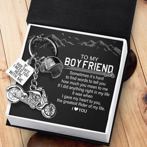 Classic Bike Keychain - To My Boyfriend - The Greatest Rider Of My Life - Augkt12002 - Gifts Holder