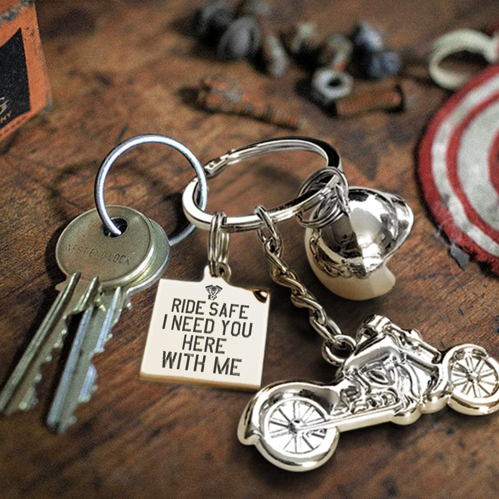 PALAY Drive Safe Keychain for Boyfriend with Gift Box - Drive Safe I Need  You Here with Me I Love You Keychain Gifts for Husband Boyfriend Birthday  Gifts (White) Key Chain Price