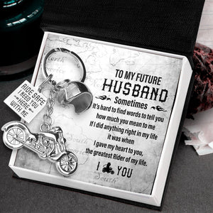 Classic Bike Keychain - To My Future Husband - I Love You - Augkt24002 - Gifts Holder