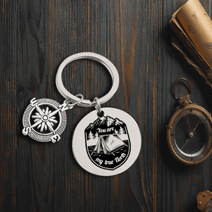 Compass Keychain - Camping - To My Man - I Love You - Augkw26012 - Gifts Holder