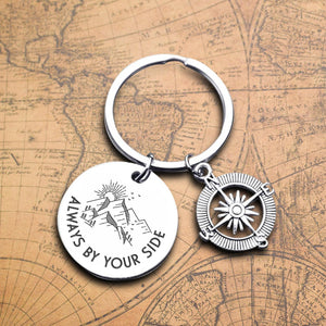 Compass Keychain - Family - To My Son - Always By Your Side - Augkw16001 - Gifts Holder
