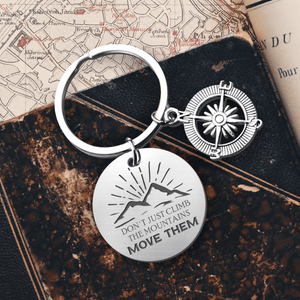 Compass Keychain - Hiking - To My Daughter - Never Forget That I Love You - Augkw17006 - Gifts Holder