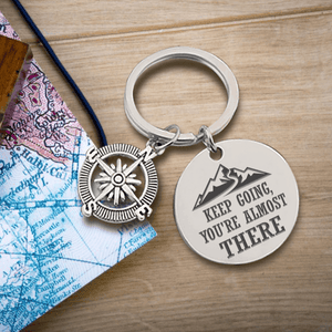 Compass Keychain - Hiking - To My Hiking Son - Remember To Never Give Up - Augkw16014 - Gifts Holder