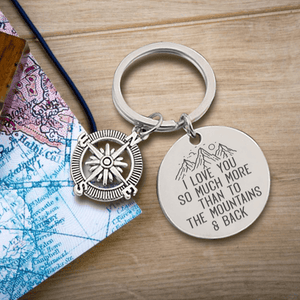 Compass Keychain - Hiking - To My Man - Everyday Is A Thrill With You - Augkw26020 - Gifts Holder