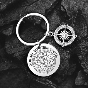 Compass Keychain - Hiking - To My Mum - You Are The Compass That Always Leads Me Home - Augket19001 - Gifts Holder