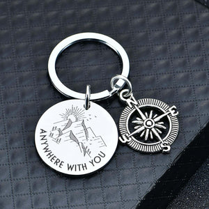 Compass Keychain - Travel - To My Future Husband - I Love You For - Augkw24001 - Gifts Holder