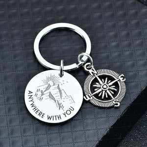 Compass Keychain - Travel - To My Future Wife - I Love You For - Augkw25002 - Gifts Holder