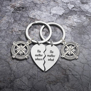 Compass Puzzle Keychains - Hiking - To My Hiking Partner - I Want Us To Go There Hand In Hand - Augkdf13001 - Gifts Holder