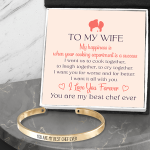 Cooking Bracelet - Cooking - To My Chef Wife - I Love You Forever - Augbzf15005 - Gifts Holder