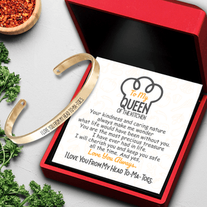 Cooking Bracelet - Cooking - To My Queen Of The Kitchen - I Love You From My Head To-ma-toes - Augbzf15003 - Gifts Holder