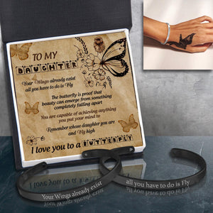 Couple Bracelets - Butterfly - To My Daughter - I Love You To A Butterfly - Augbt17003 - Gifts Holder