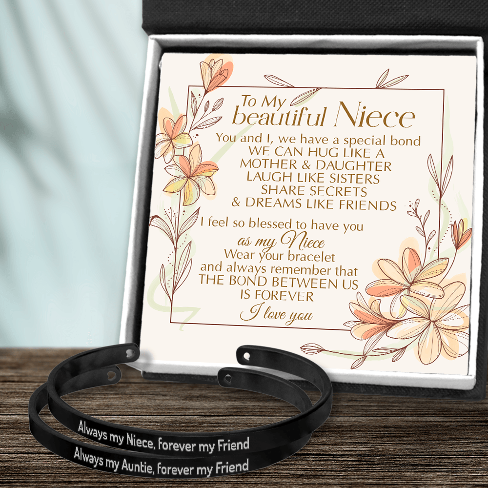 Couple Bracelets - Family - To My Beautiful Niece - The Bond Between Us Is Forever - Augbt28002 - Gifts Holder