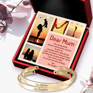 Couple Bracelets - Family - To My Mum-You Gave Me Roots And Wings - Augbt19018 - Gifts Holder