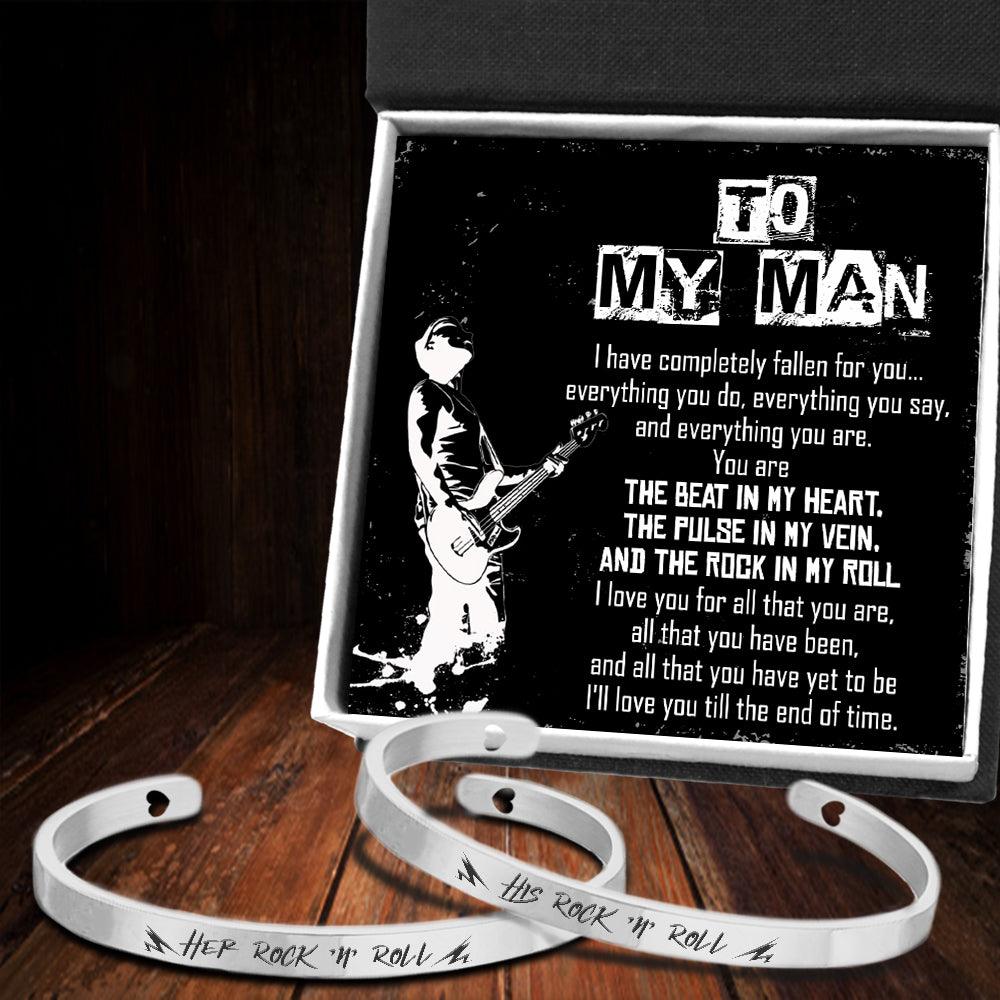 Couple Bracelets - Guitar - To My Man - You Are The Pulse In My Vein - Augbt26009 - Gifts Holder