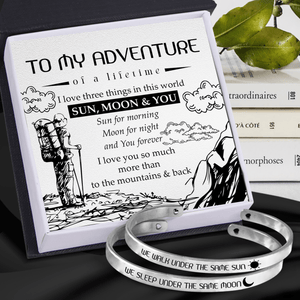 Couple Bracelets - Hiking - To My Adventure - I Love You So Much More Than To The Mountains & Back - Augbt13018 - Gifts Holder