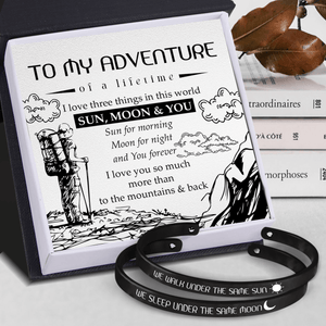 Couple Bracelets - Hiking - To My Adventure - I Love You So Much More Than To The Mountains & Back - Augbt13018 - Gifts Holder