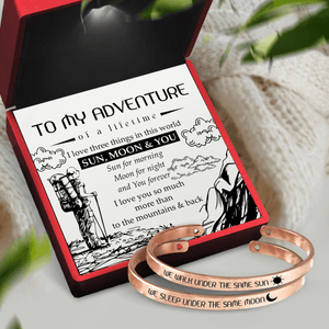 Couple Bracelets - Hiking - To My Adventure - I Love You So Much More Than To The Mountains & Back - Augbt13018 - Gifts Holder