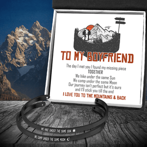 Couple Bracelets - Hiking - To My Boyfriend - I Found My Missing Piece - Augbt12001 - Gifts Holder