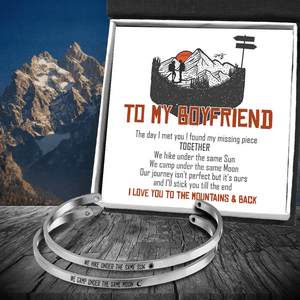 Couple Bracelets - Hiking - To My Boyfriend - I Found My Missing Piece - Augbt12001 - Gifts Holder