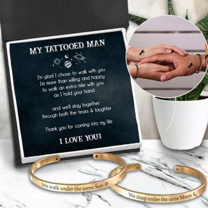 Couple Bracelets - Tattooed - To My Man - I Love You - Augbt26018 - Gifts Holder