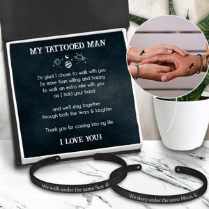 Couple Bracelets - Tattooed - To My Man - I Love You - Augbt26018 - Gifts Holder