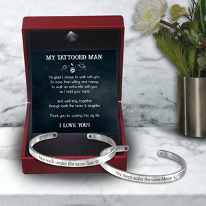 Couple Bracelets - Tattooed - To My Man - I Love You - Augbt26018 - Gifts Holder