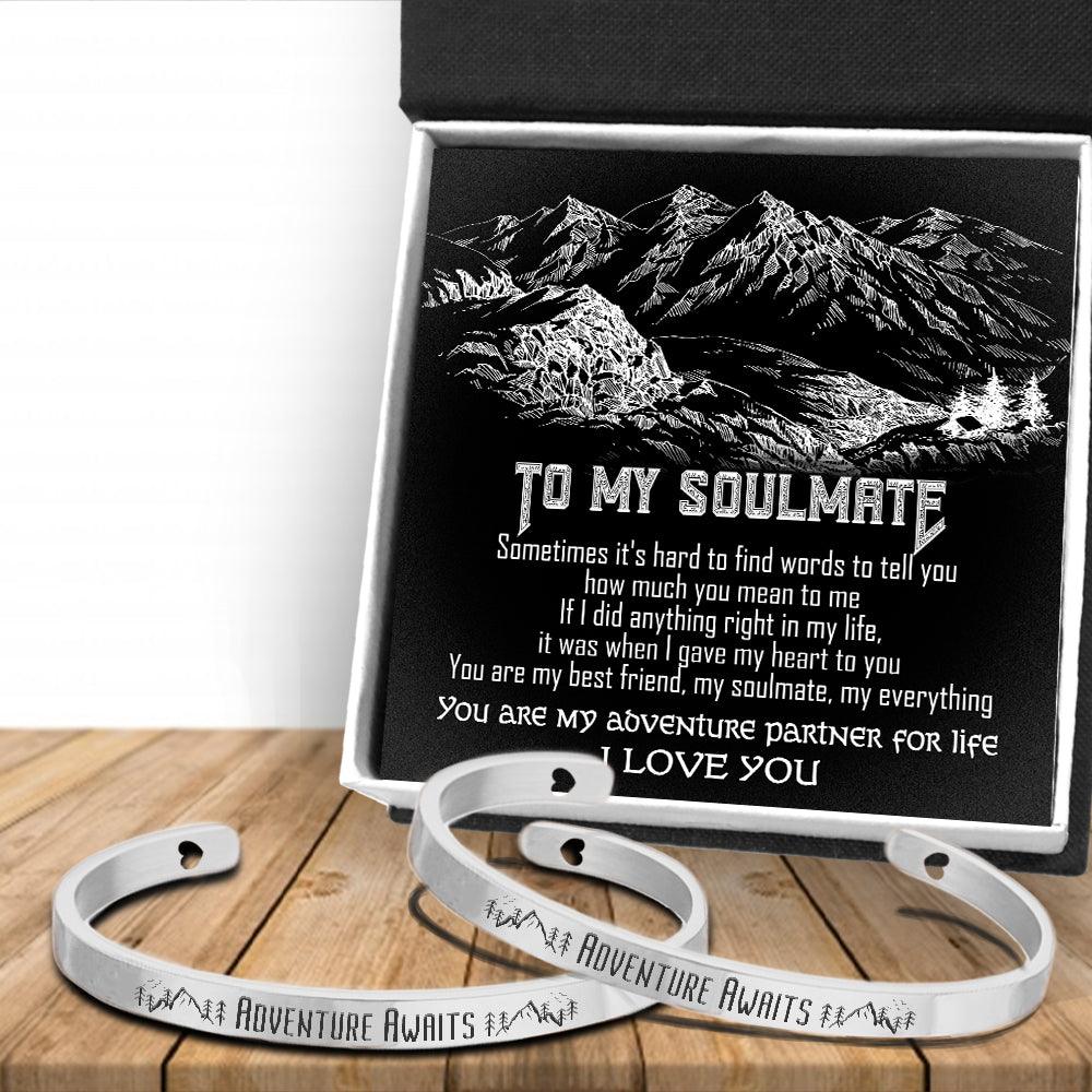 Couple Bracelets - Travel - To My Soulmate - You Are My Adventure Partner For Life - Augbt13004 - Gifts Holder