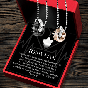 Couple Crown Pendant Necklaces - Family - To My Man - You Complete Me - Augnz26002 - Gifts Holder