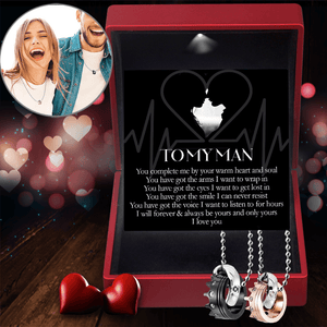 Couple Crown Pendant Necklaces - Family - To My Man - You Complete Me - Augnz26002 - Gifts Holder