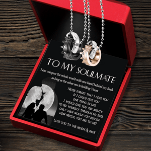 Couple Crown Pendant Necklaces - Family - To My Soulmate - How Special You Are To Me - Augnz13005 - Gifts Holder