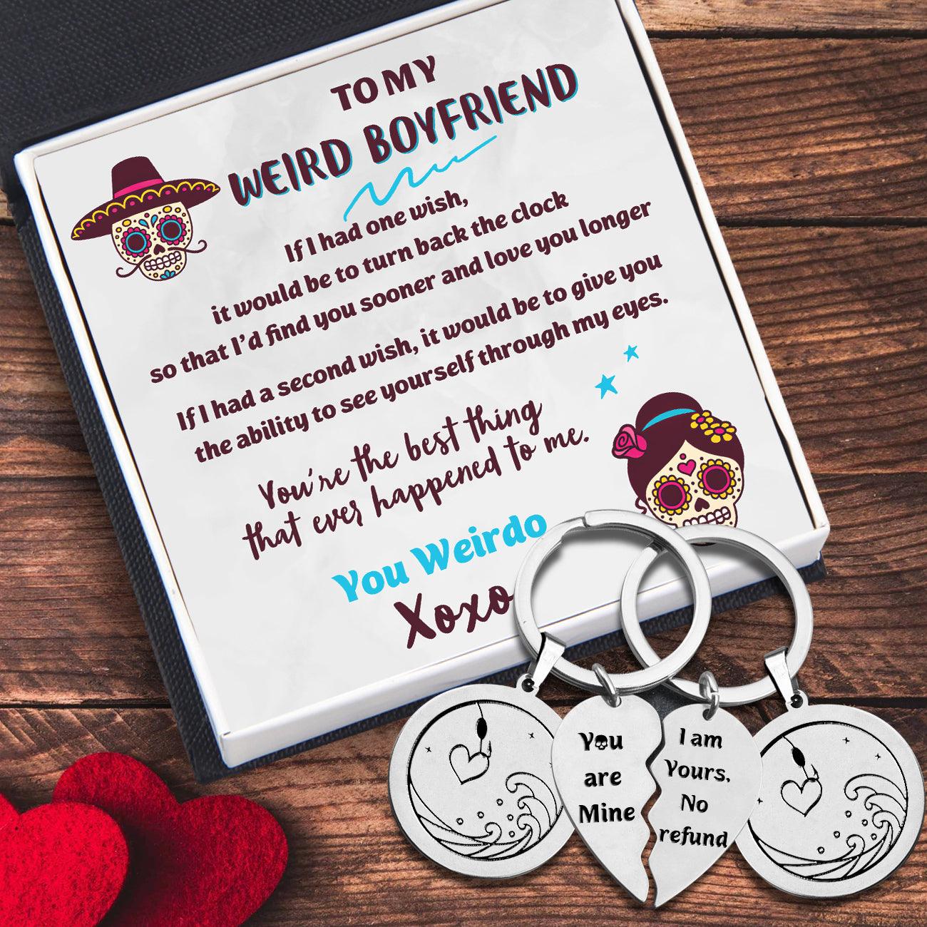 Couple Keychains - Skull - To My Boyfriend - You're The Best Thing That Ever Happened To Me - Augkes12002 - Gifts Holder