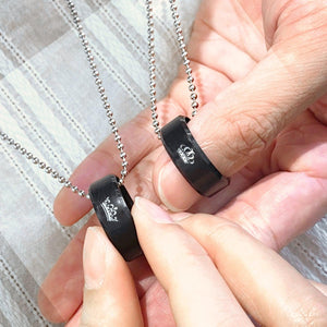 Couple Pendant Necklaces - Biker - To My Old Man - You Are My King Forever - Augnw26015 - Gifts Holder