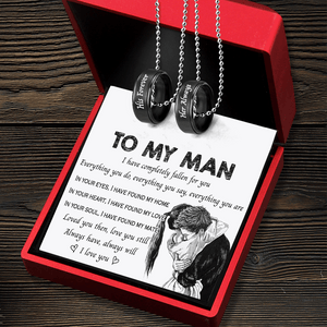 Couple Pendant Necklaces - Family - To My Man - I Have Found My Love - Augnw26020 - Gifts Holder