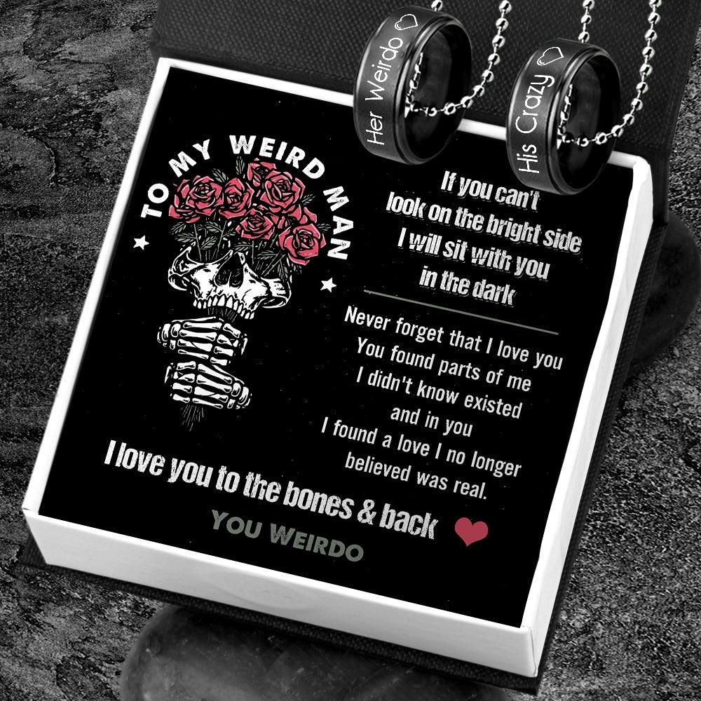 Couple Pendant Necklaces - Skull - To My Man - Never Forget That I Love You - Augnw26022 - Gifts Holder