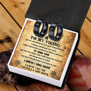 Couple Ring - Viking - To My Viking - I Love You To Vahalla And Back - Augrlc26001 - Gifts Holder