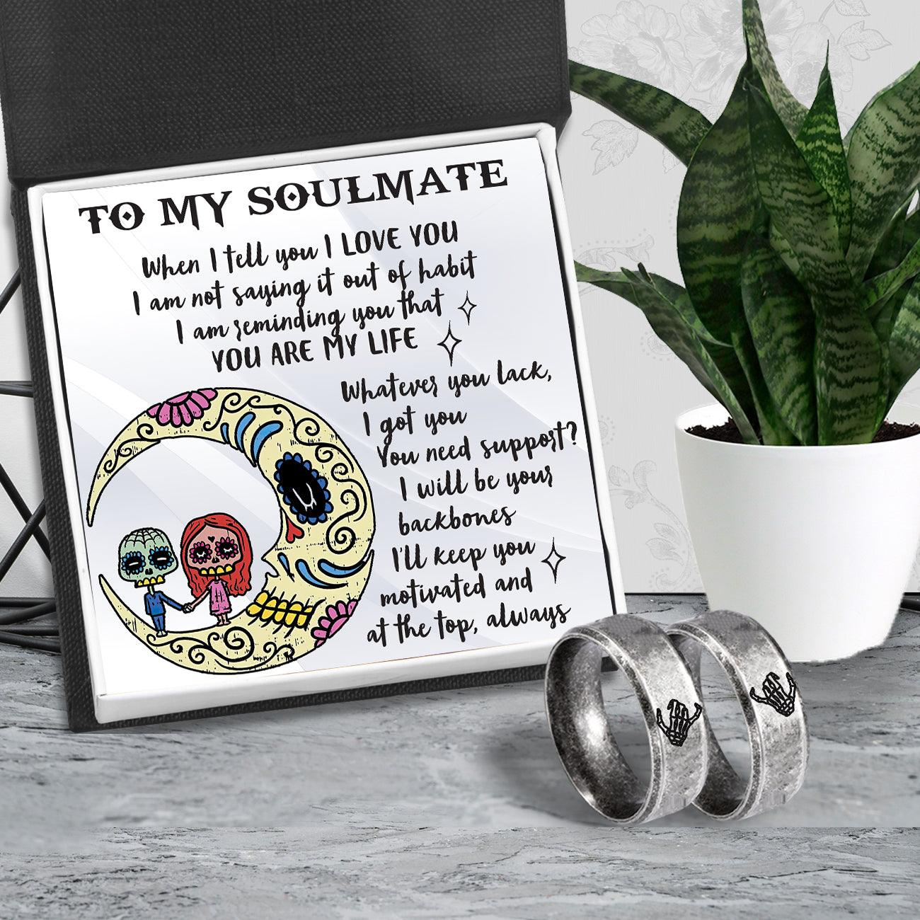 Skull Keychain Holder - Beard - To My Weird Husband - I Love You & You -  Gifts Holder