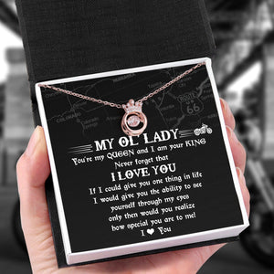 Crown Necklace - Biker - To My Ol' Lady - I Love You - Augnzq13003 - Gifts Holder