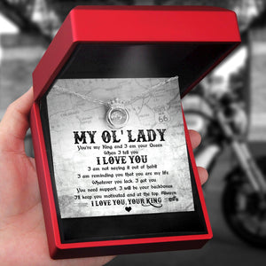 Crown Necklace - Biker - To My Ol' Lady - You Are My Life - Augnzq13004 - Gifts Holder