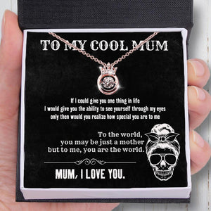 Crown Necklace - Skull - To My Cool Mum - You Are The World - Augnzq19003 - Gifts Holder