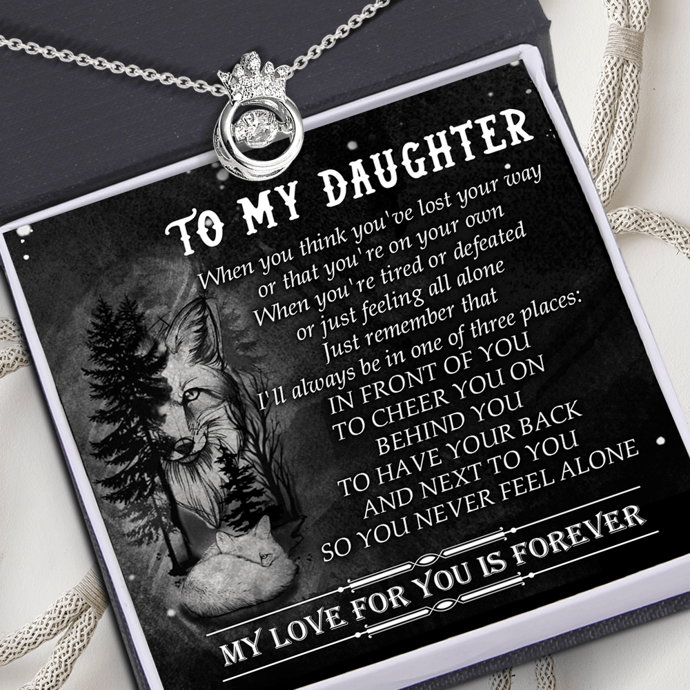 Crown Necklace - Wolf - To My Daughter - My Love For You Is Forever - Augnzq17006 - Gifts Holder