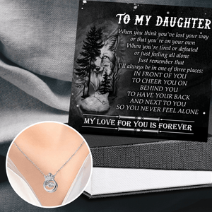 Crown Necklace - Wolf - To My Daughter - My Love For You Is Forever - Augnzq17006 - Gifts Holder