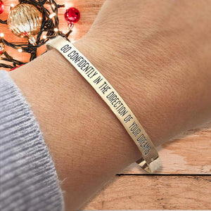 Cuff Bracelet - Hiking - To My Granddaughter - I Can Promise To Love You For The Rest Of Mine - Augbzf23001 - Gifts Holder
