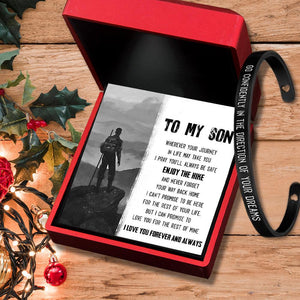 Cuff Bracelet - Hiking - To My Son - Never Forget Your Way Back Home - Augbzf16001 - Gifts Holder