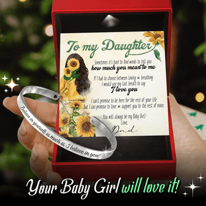 Daughter's Bracelet - Family - From Dad - To My Daughter - You Will Always Be My Baby Girl - Augbzf17021 - Gifts Holder