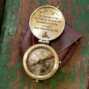 Engraved Compass - Biker - To My Man - I Have Been Side By Side - Augpb26030 - Gifts Holder