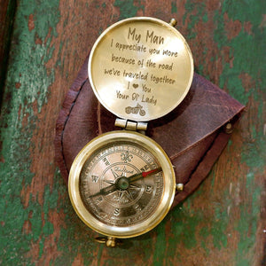 Engraved Compass - Biker - To My Man - I Love You - Augpb26034 - Gifts Holder